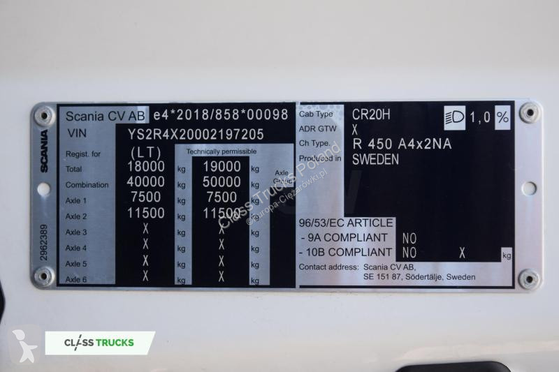 Traktor Scania 450 C20H etarder ACC