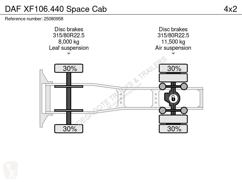 جرار DAF 440 Space Cab