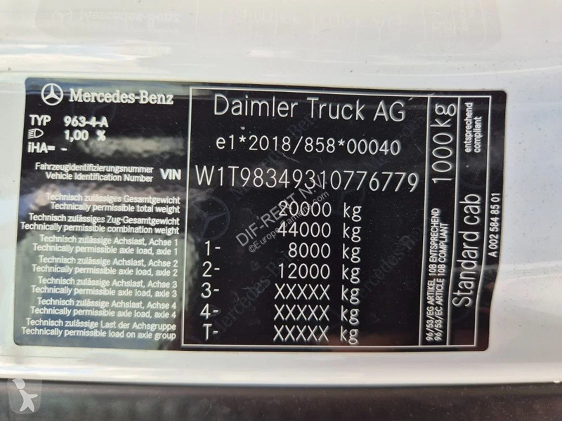 جرار Mercedes e ACTROS 300 LS FULL ELECTRIC