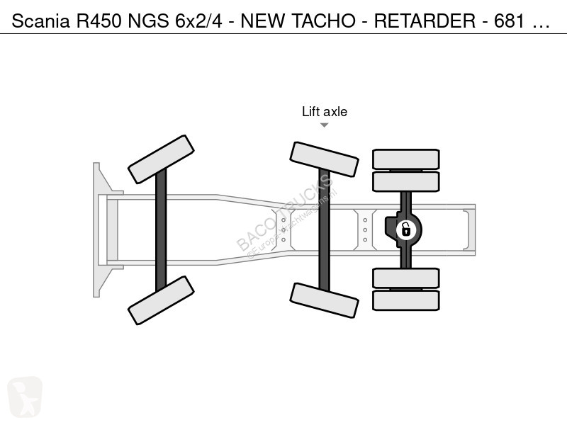 جرار Scania NGS 6x2/4 - NEW TACHO - RETARDER -...