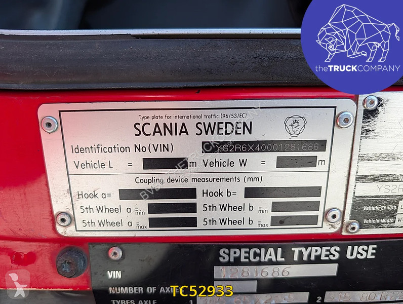 Cabeza tractora Scania 164 164-580