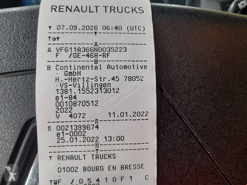 Cabeza tractora Renault T 440 13 LITER