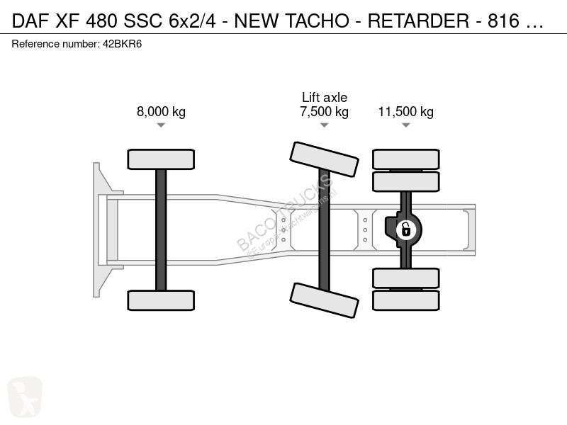 DAF 480 SSC 6x2/4 - NEW TACHO - RETARDER - 816...