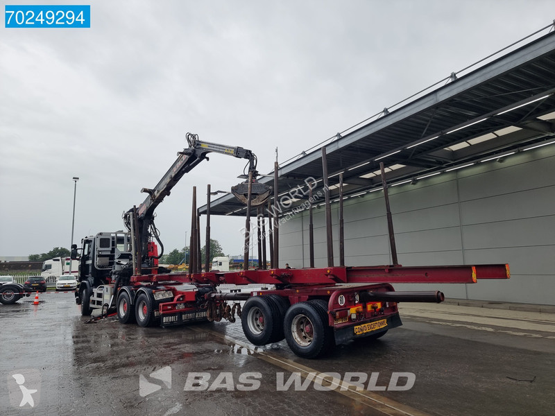 Traktor Scania 580 6X4 Holz Kran Diebolt D28...