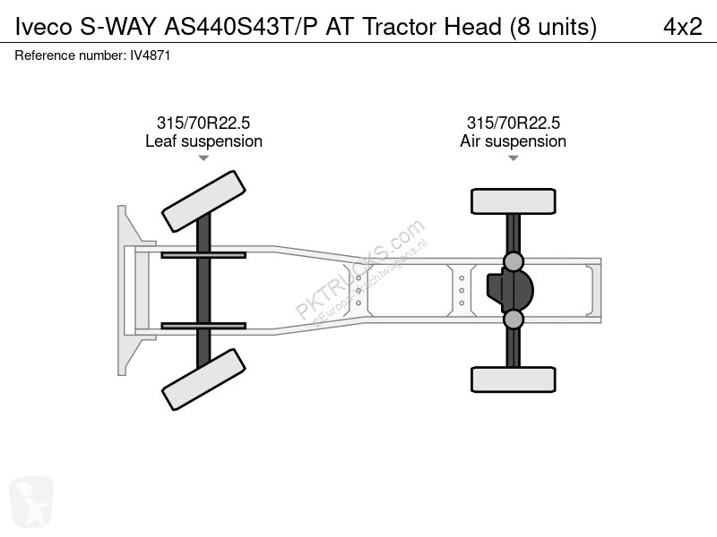 Tractor Iveco AS440S43T/P AT Tractor Head (8...