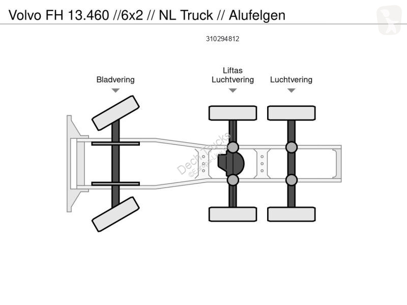 Tahač Volvo 13460 //6x2 // NL Truck // Alufelgen
