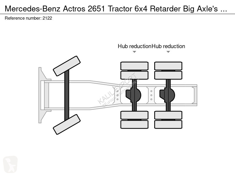 Tractor Mercedes 2651 Tractor 6x4 Retarder Big...