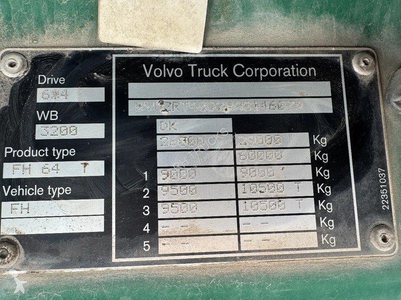 Tahač Volvo 500 6X4 EURO 6 HYDRAULIC HUB REDUCTION