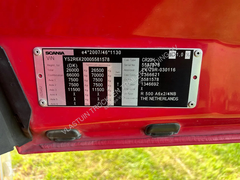 Cap tractor Scania R500 NGS | 6x2/4 NB - FU AIR...