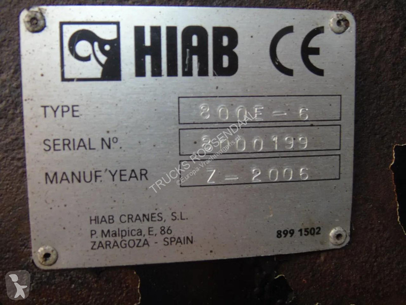 جرار MAN 41.430 + HIAB 800 E-6 JIB 170 X-5 +JIB...