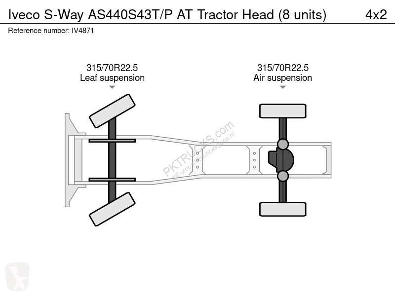 جرار Iveco S-Way AS440S43T/P AT Tractor Head (8...
