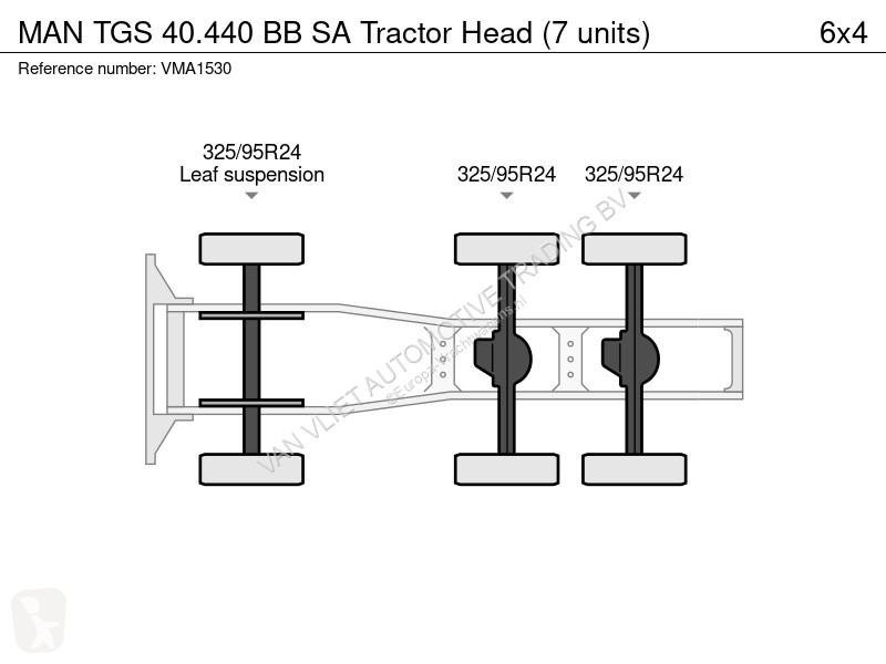 Traktor MAN 40.440 BB SA Tractor Head (7 units)