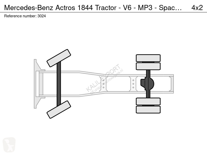 Cabeza tractora Mercedes 1844 Tractor - V6 -...