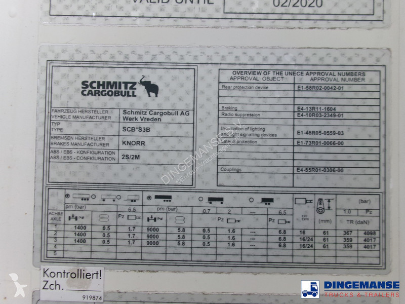 Semiremorca Schmitz Cargobull Frigo trailer +...
