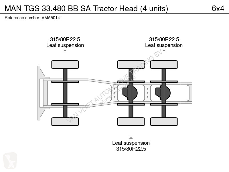 Tracteur MAN TGS BB SA Tractor Head (4 units)
