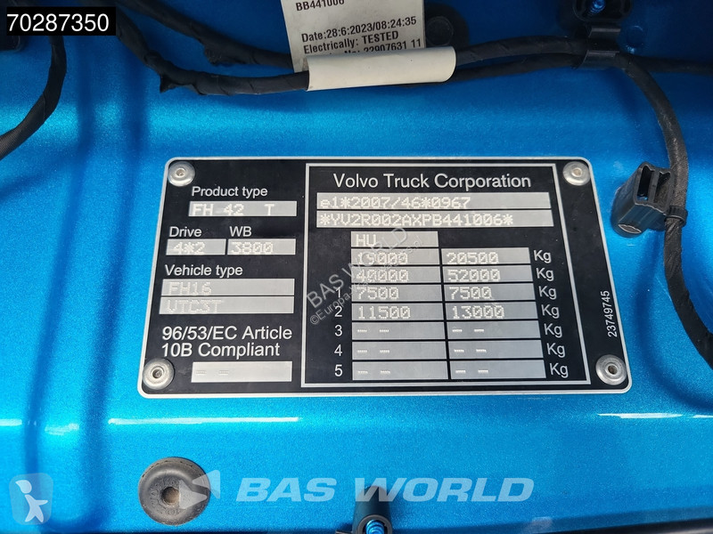 Traktor Volvo 650 4X2 XL Retarder Full-Air VDS...