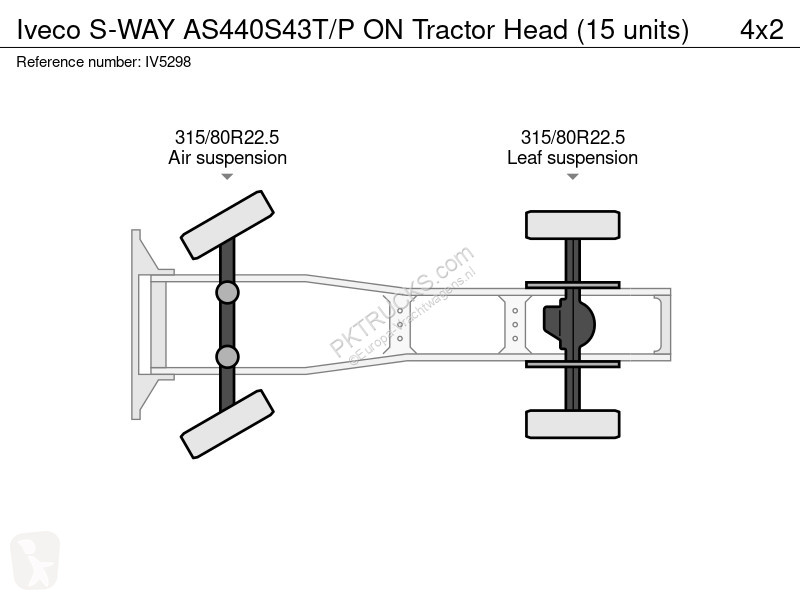 Tractor Iveco AS440S43T/P ON Tractor Head (15...