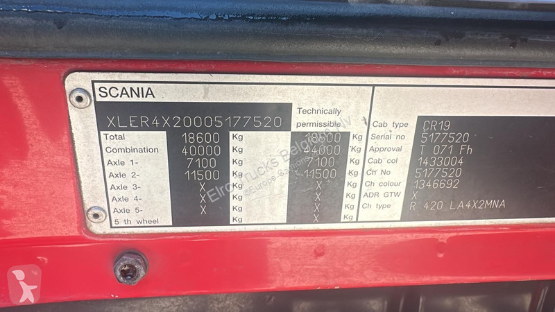Tracteur Scania R 420 (BOITE MANUEE / MANUA...