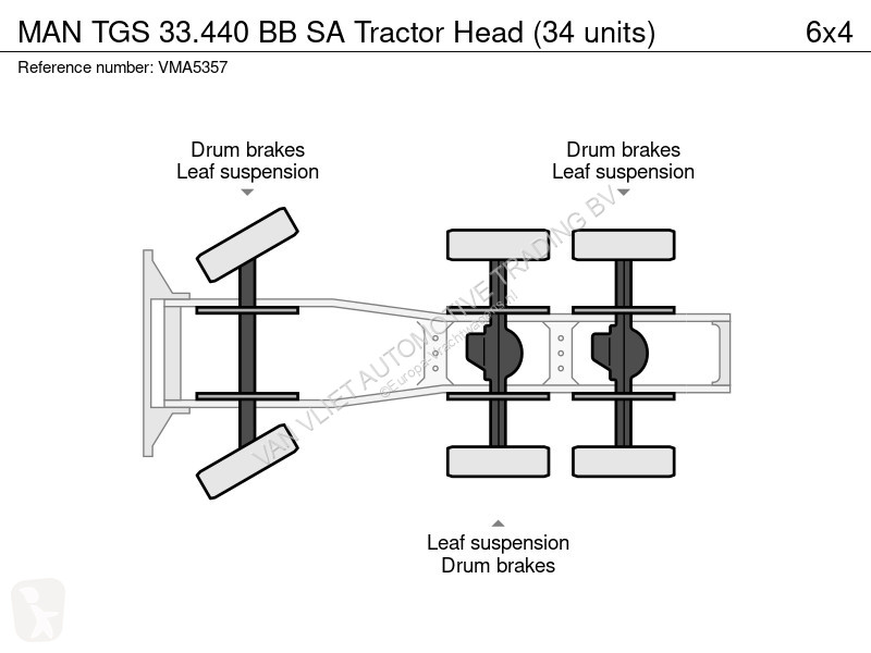 Trattore Stradale MAN 33.440 BB SA Tractor Head...