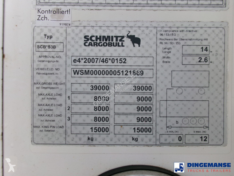 Semiremorca Schmitz Cargobull Frigo trailer +...