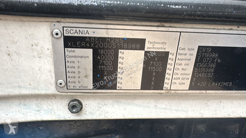 Tracteur Scania R 420 (FOR PARTS / ENGINE...