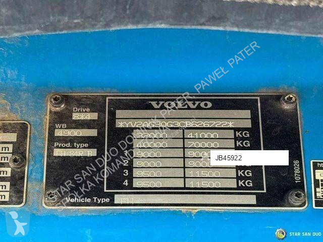 Traktor Volvo FH 500 8x4 Palfinger PK 92002 SH...