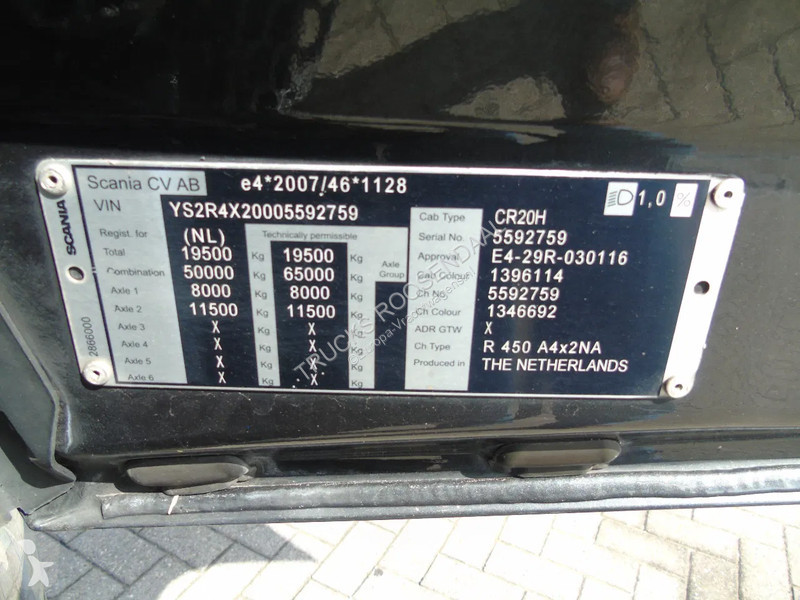 Tahač Scania + RETARDER + FULL OPTION + EURO 6