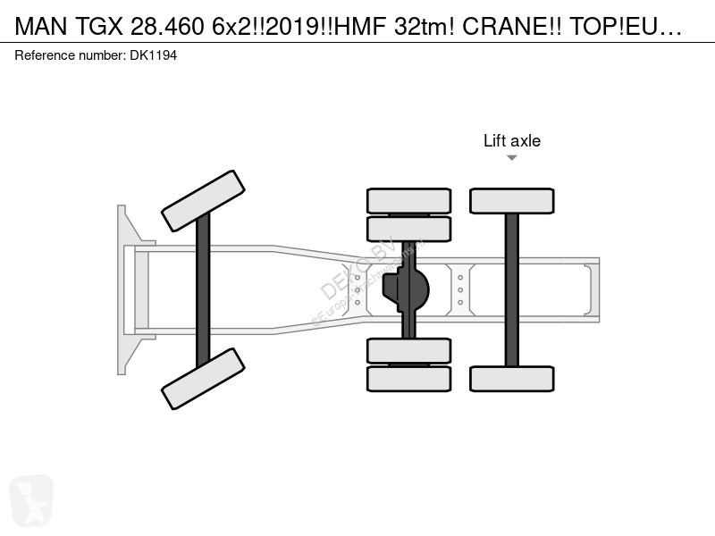 جرار MAN 28.460 6x2!!2019!!HMF 32tm! CRANE!!...