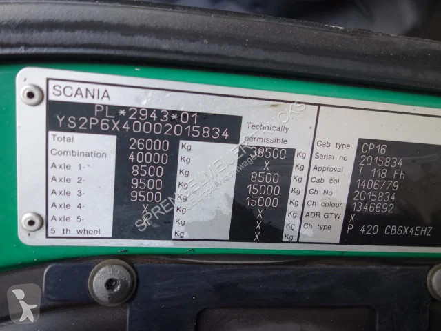 جرار Scania 420 6x4 steelsprings