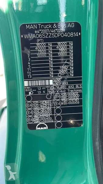 جرار MAN TGS Euro 5 Retarder 2-Tanks