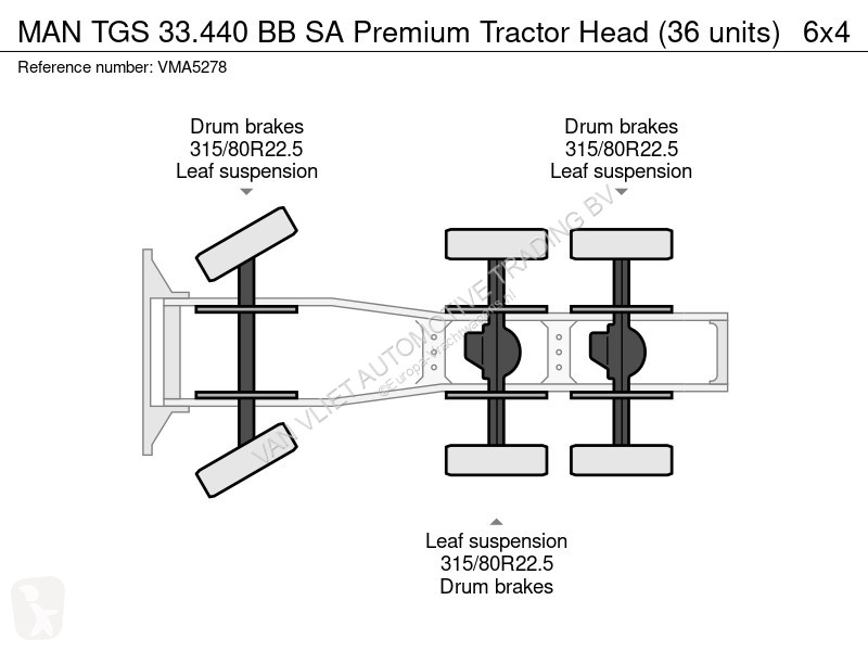 Traktor MAN 33.440 BB SA Premium Tractor Head...