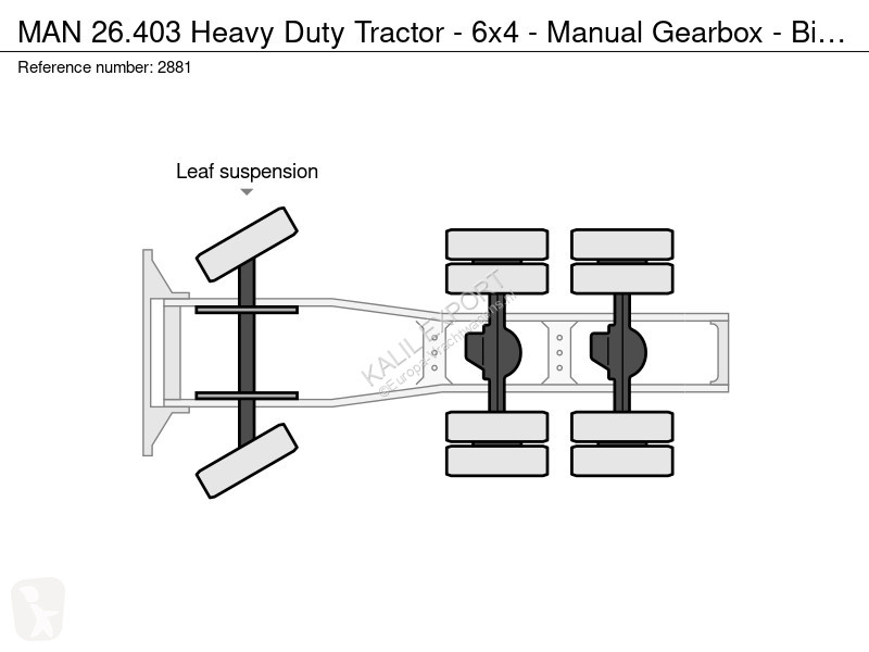Tahač MAN 26.403 Heavy Duty Tractor - 6x4 -...