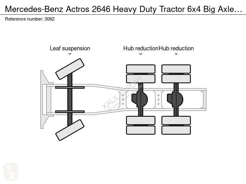 Tahač Mercedes 2646 Heavy Duty Tractor 6x4 Big...