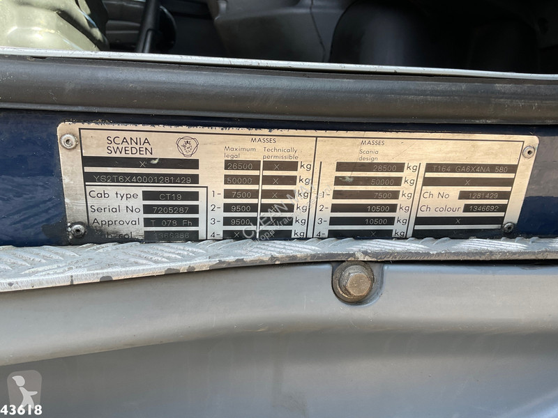 Tracteur Scania T 164.580 V8 6x4 Origineel N...