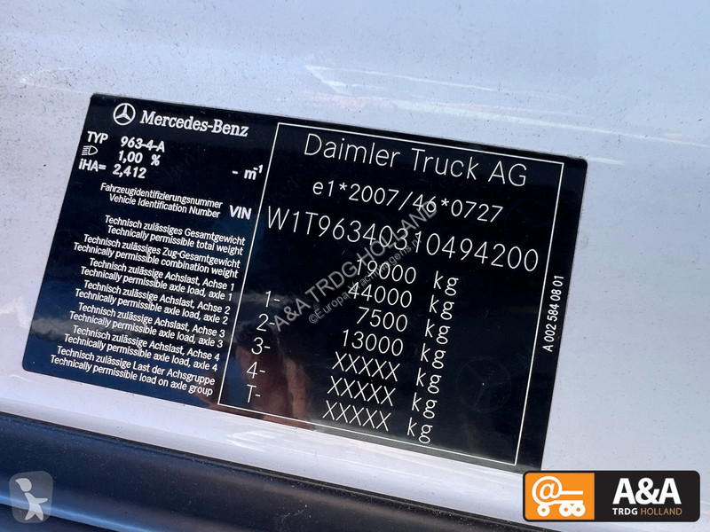 Tractor Mercedes ACTROS 1845   MP5 MIRRORCAM...