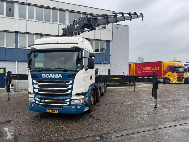 جرار Scania G450 8X2 EURO 6 HIAB 855-6 + REMOTE...