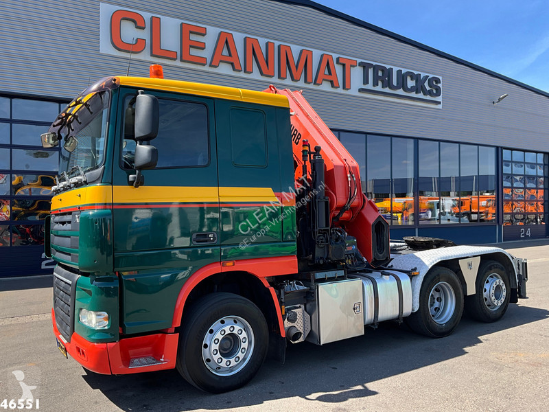 جرار DAF FTN 105  6x2 Hiab 60 Tonmeter laadkraan