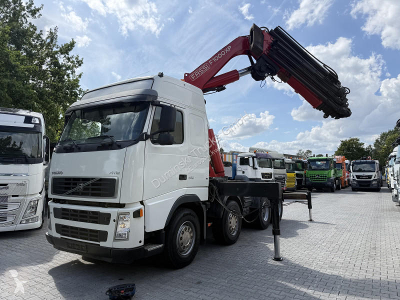 Cabeza tractora Volvo 460 8X4 Kran Fassi F1000