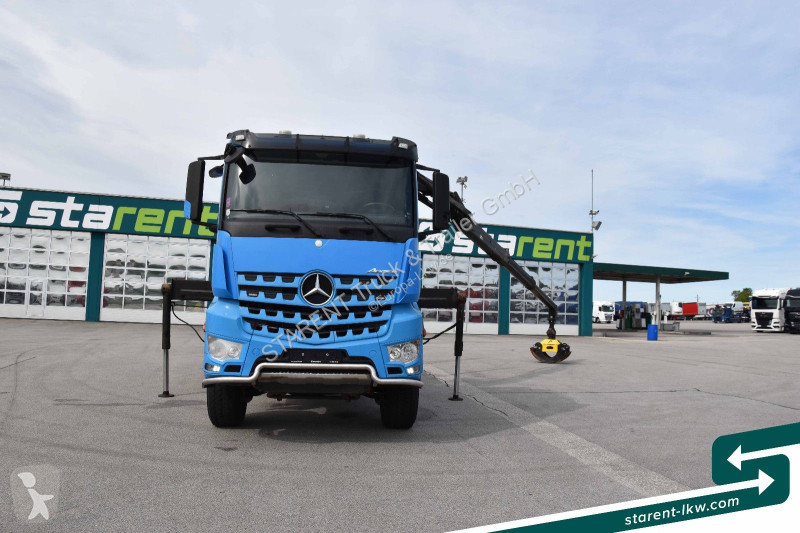 Camion remorque Mercedes 3653 6x6 Penz Holz...