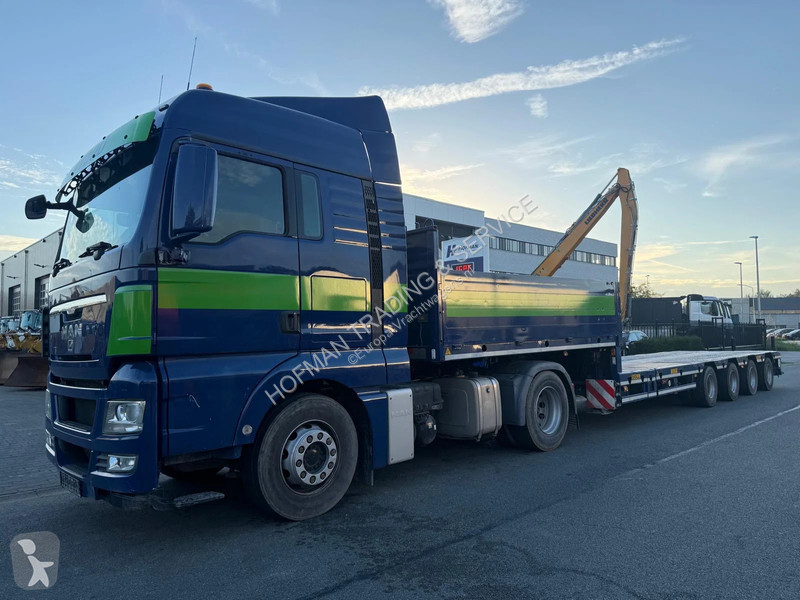 Traktor MAN 18.440 Doll Trailer 4x Steered Axles