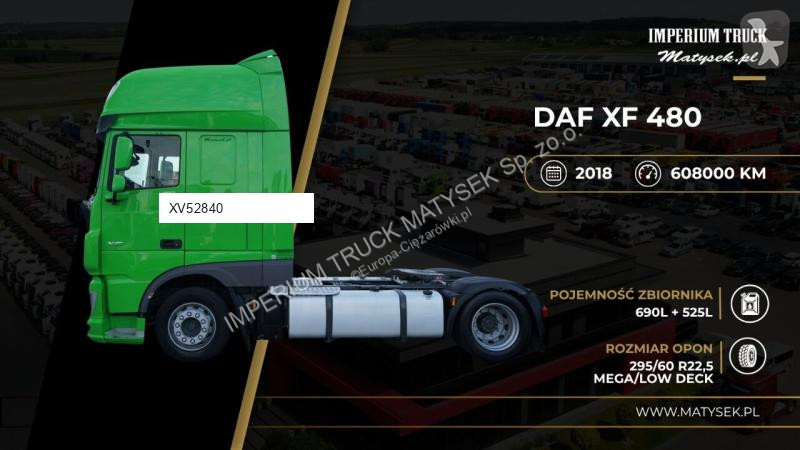 Nyergesvontató DAF XF 480