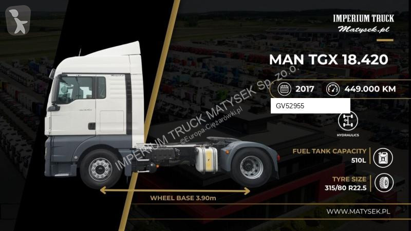 Tahač MAN TGX 18420 / HYDRAULIKA / EURO 6