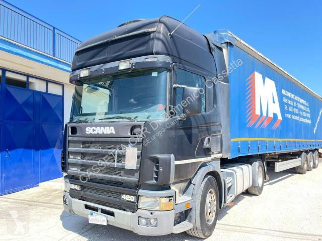 Traktor Scania 124 420 TRATTORE CON FRENO...