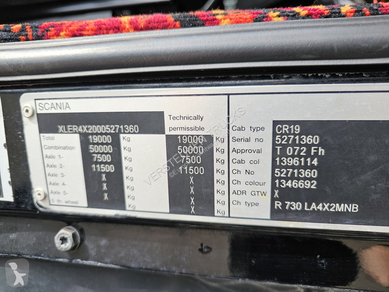 Tractor Scania R730 V8 4x2 TOPINE / FU AIR /...
