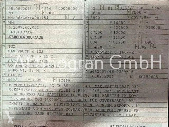Cabeza tractora MAN TGX XXL / Euro 6