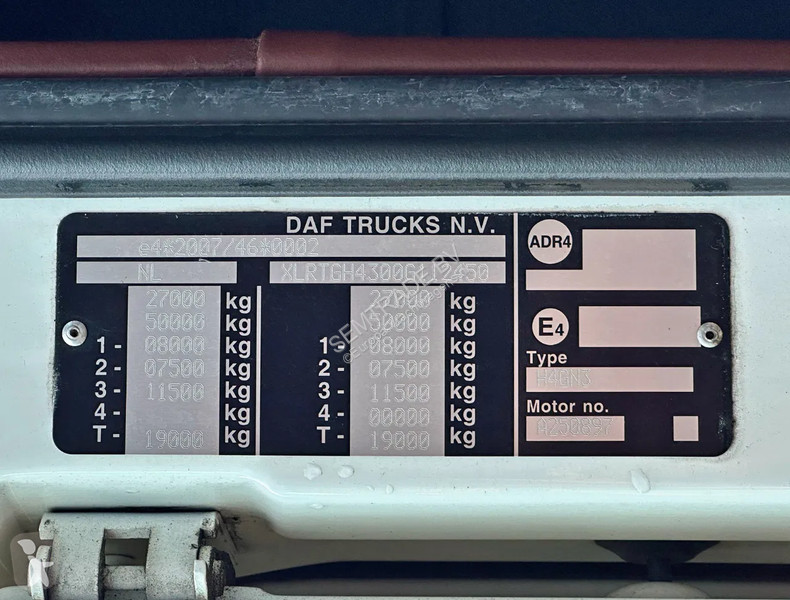Tracteur DAF FTG SSC 6X2 RETARDER INTARDER TOP...