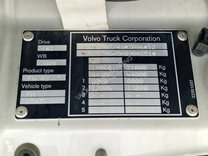 Tractor Volvo 13460 Globetrotter 4x2 -...