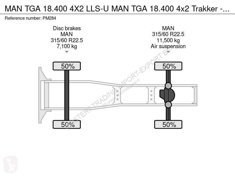 جرار MAN TGA 18 4X2 LLS-U MAN TGA 18. 4x2...