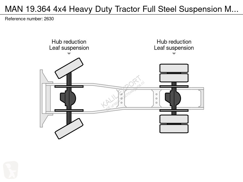 جرار MAN 4x4 Heavy Duty Tractor Full Steel...