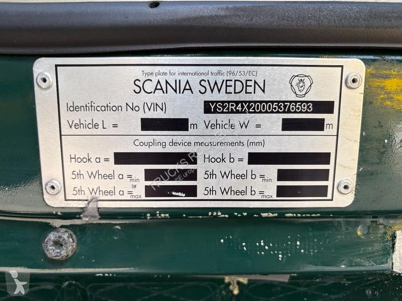 جرار Scania + EURO 6 + RETARDER + WEBASTO